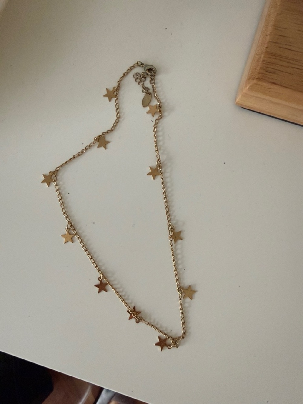 Gold Star Charm Necklace - Women's Jewelry